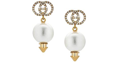 gucci faux pearl earrings|gucci pearl earrings dupe.